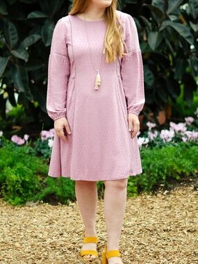 Matilda Jane eyelet pink dress